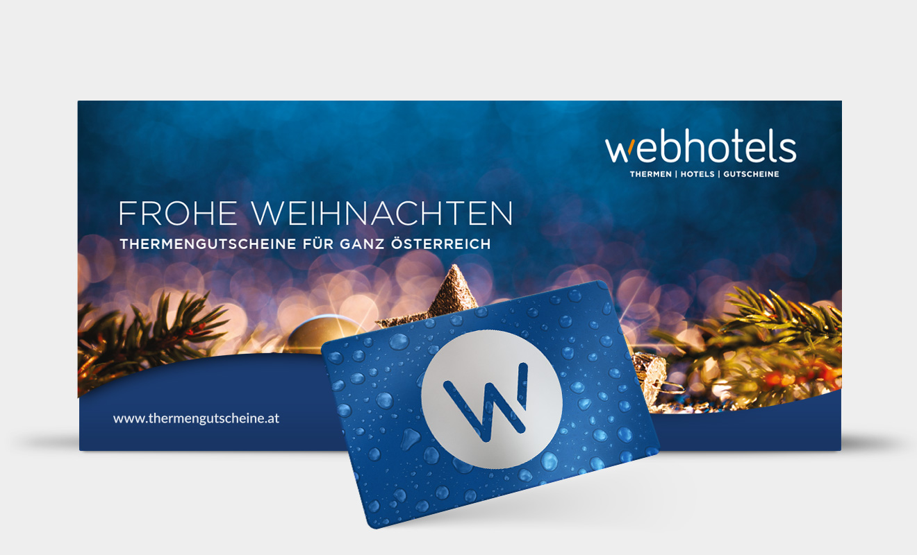 <strong>FROHE WEIHNACHTEN 1</strong> - Karte blau