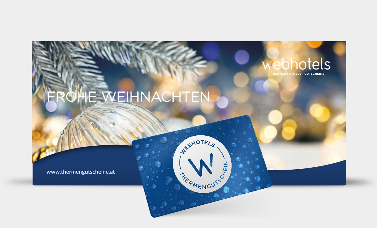 <strong>FROHE WEIHNACHTEN</strong> - blue