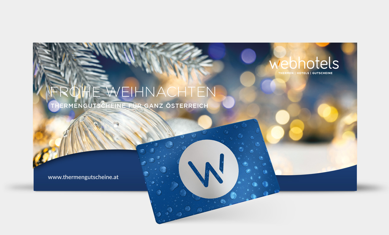 <strong>FROHE WEIHNACHTEN 2</strong> - Karte blau