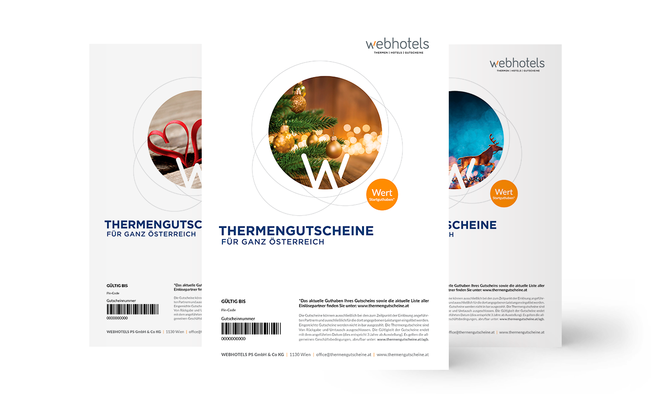 Thermengutscheine online bestellen auch PrintHome WEBHOTELS